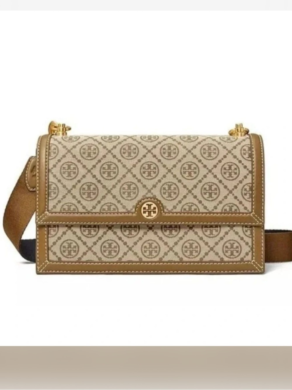 TORY BURCH MONOGRAM JACQUARD
MINI HANDBAG